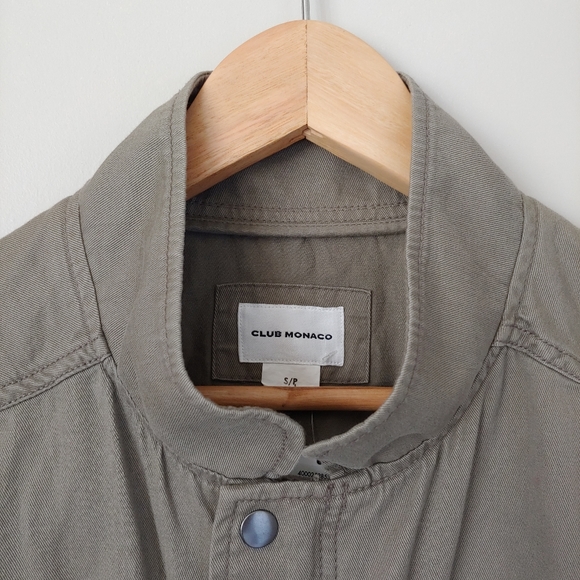 NWT Club Monaco Thora Sleeveless Parka Vest Olive Green Size Small - Picture 7 of 16